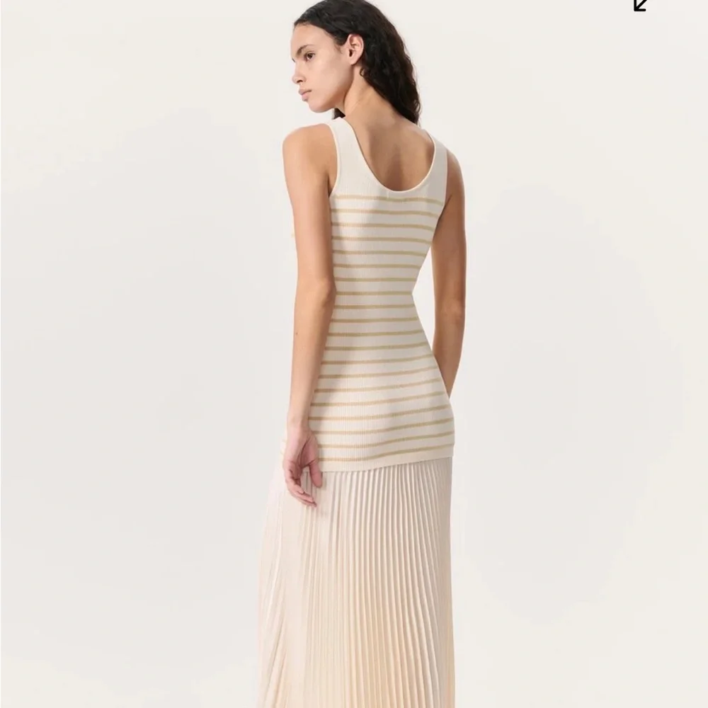 rag & bone Cream and Tan Striped Maxi Dress - Picture 5 of 7